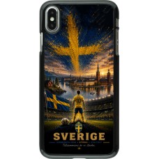 Coque iPhone Xs Max - Football Suède splash 2026