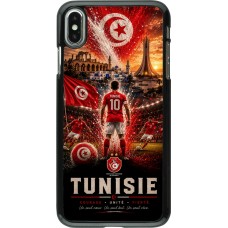 Coque iPhone Xs Max - Football Tunisie splash 2026