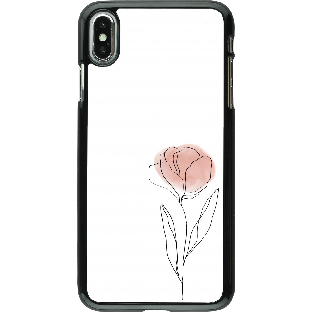 iPhone Xs Max Case Hülle - Spring 23 minimalist flower