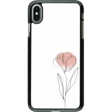 iPhone Xs Max Case Hülle - Spring 23 minimalist flower