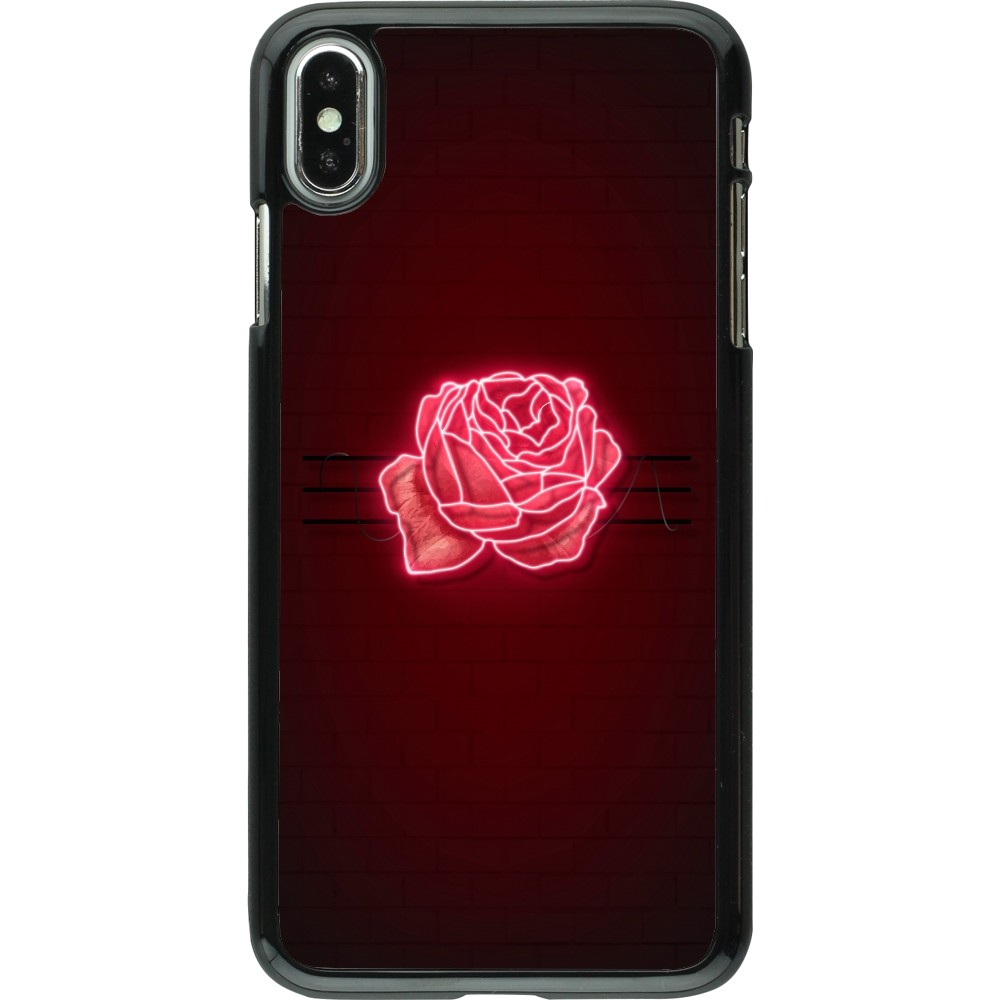 iPhone Xs Max Case Hülle - Spring 23 neon rose