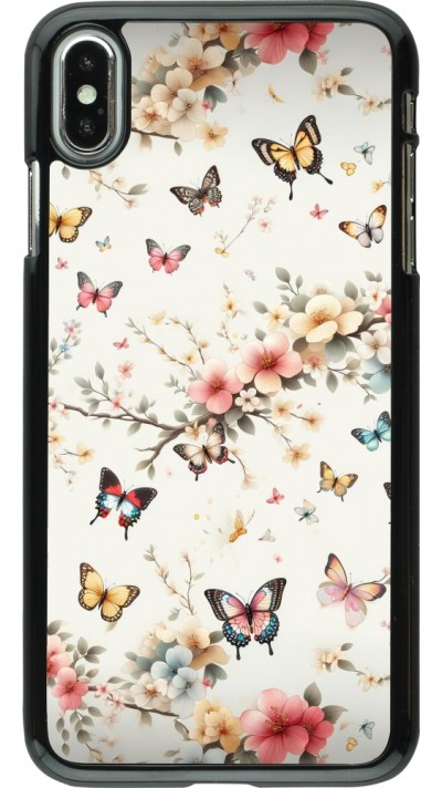 Coque iPhone Xs Max - Spring 25 Papillons Légers