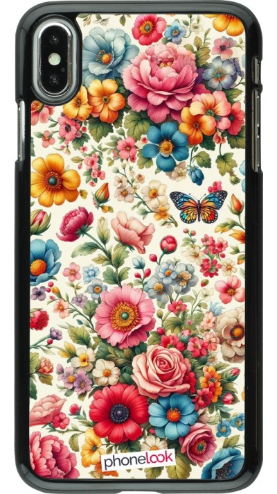 Coque iPhone Xs Max - Spring 25 printemps fleuri