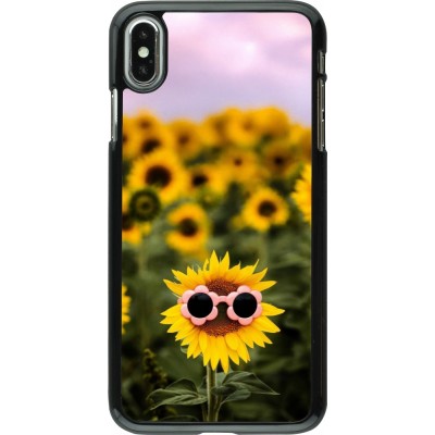 Coque iPhone Xs Max - Sunflower with glasses Spring 2026