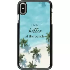 iPhone Xs Max Case Hülle - Summer 2025 Life is better at the beach