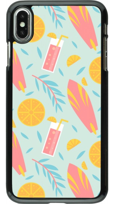 Coque iPhone Xs Max - Summer 2025 Pattern citron