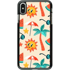 iPhone Xs Max Case Hülle - Summer 2025 Pattern soleil
