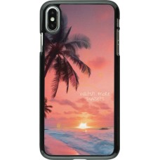Coque iPhone Xs Max - Watch more sunsets Summer 2026