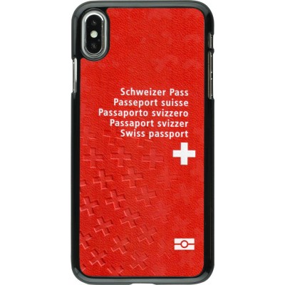Coque iPhone Xs Max - Swiss Passport