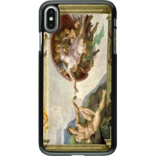 iPhone Xs Max Case Hülle - Kunstbild - Die Erschaffung Adams - Michelangelo