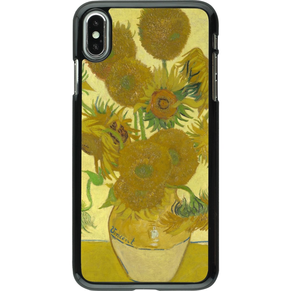 Coque iPhone Xs Max - Tableau art - Les Tournesols - Van Gogh