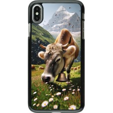 iPhone Xs Max Case Hülle - Kuh Berg Wallis