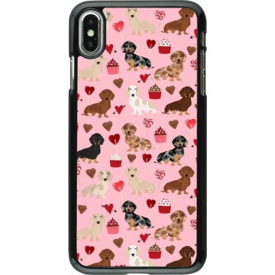 iPhone Xs Max Case Hülle - Valentine 2024 puppy love