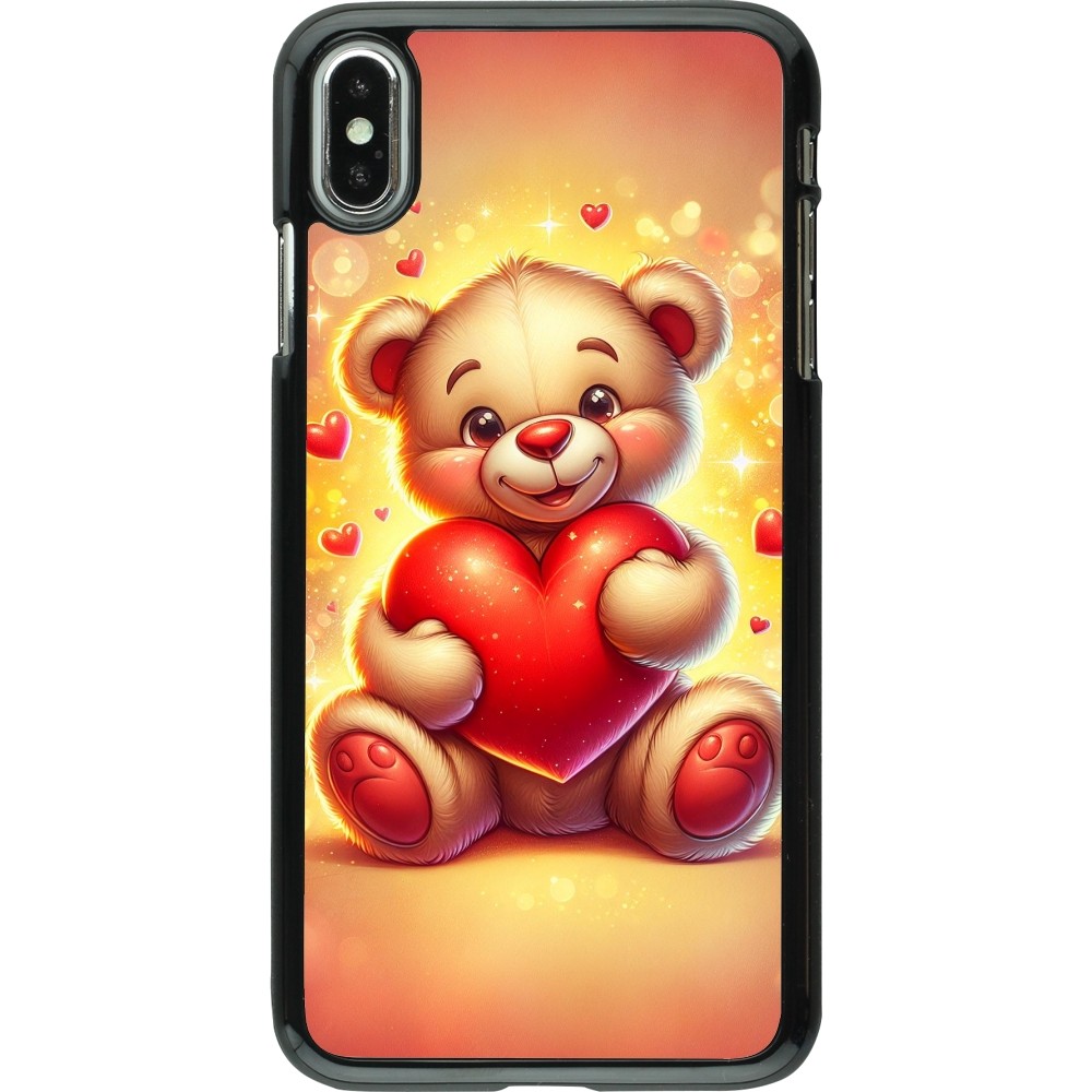 iPhone Xs Max Case Hülle - Valentin 2024 Teddy Liebe