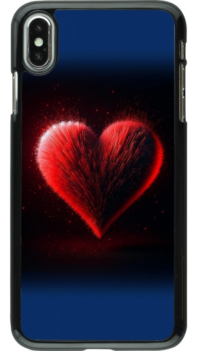 Coque iPhone Xs Max - Valentine 2025 coeur rouge