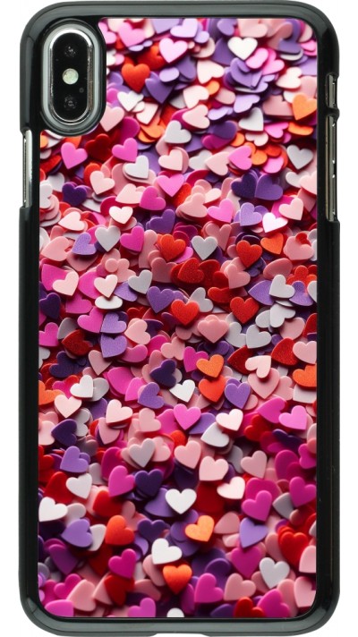 Coque iPhone Xs Max - Valentine 2025 Confetti