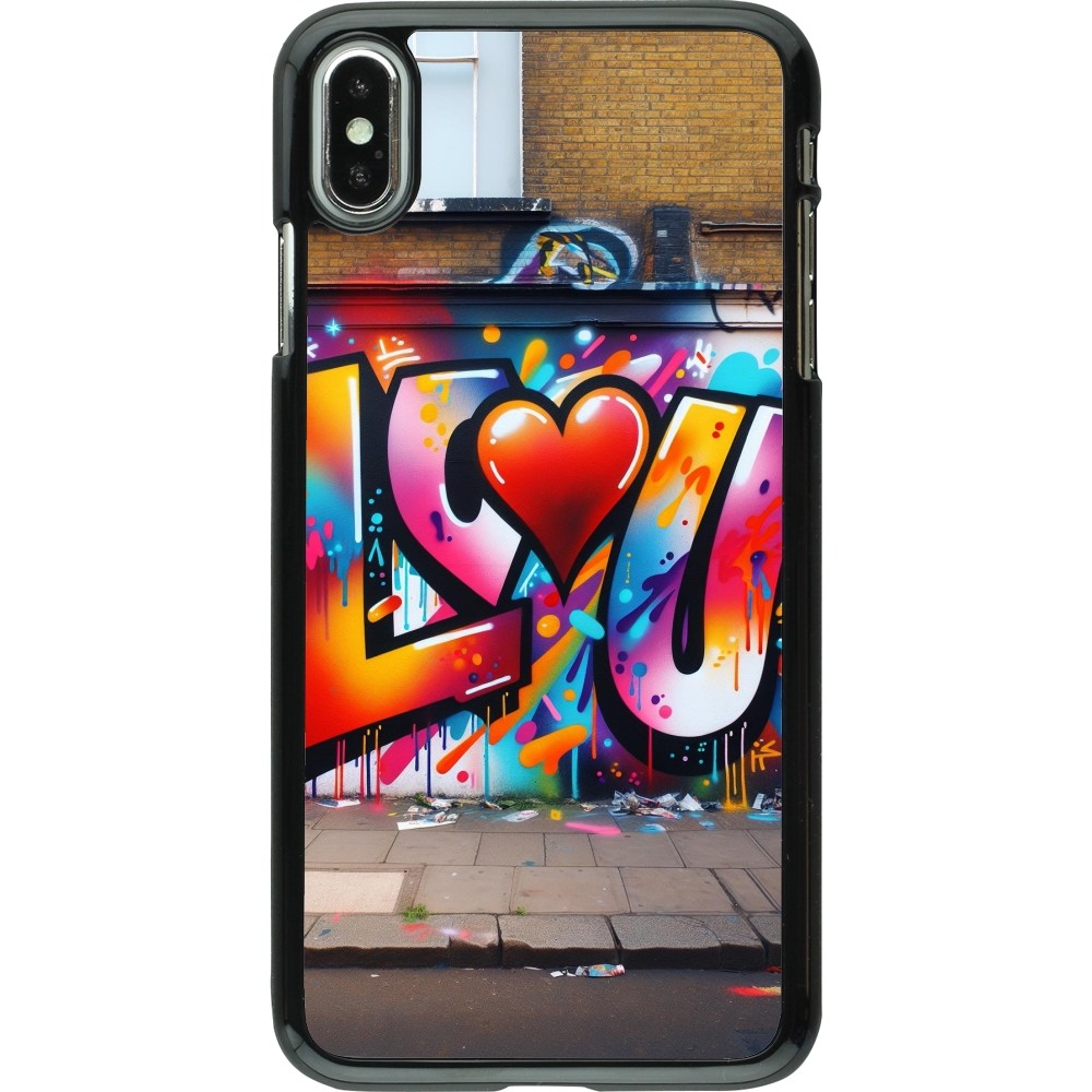 iPhone Xs Max Case Hülle - Valentin 2025 Liebe U Tag