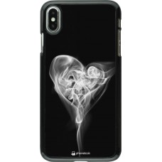 Coque iPhone Xs Max - Valentine 2022 Black Smoke