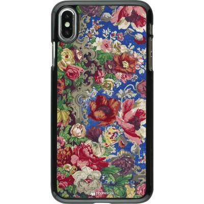 Hülle iPhone Xs Max - Vintage Art Flowers