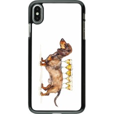 iPhone Xs Max Case Hülle - Wine Teckel