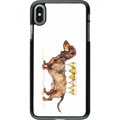 Coque iPhone Xs Max - Wine Teckel