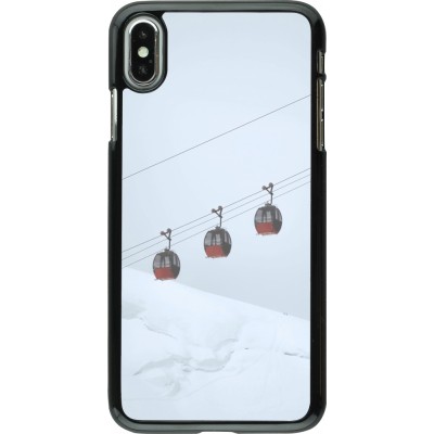 iPhone Xs Max Case Hülle - Winter 22 ski lift