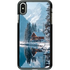 iPhone Xs Max Case Hülle - Winter 25 Winter house forest day