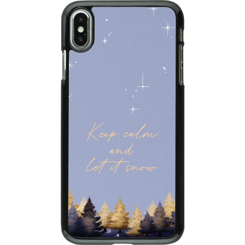 iPhone Xs Max Case Hülle - Winter 25 Winter illustration of trees