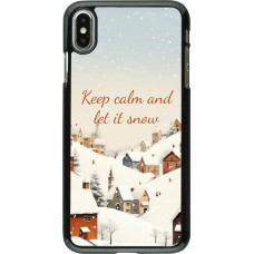iPhone Xs Max Case Hülle - Winter 25 Winter Keep calm and let it snow
