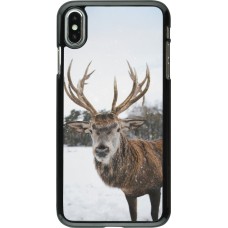 iPhone Xs Max Case Hülle - Winter 25 Winter reindeer