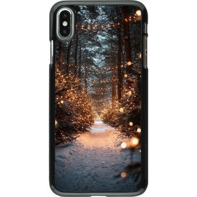 iPhone Xs Max Case Hülle - Winter 25 Winter snowy road