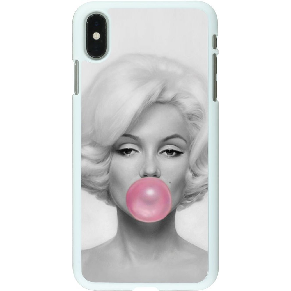 Hülle iPhone Xs Max - Kunststoff weiss Marilyn Bubble