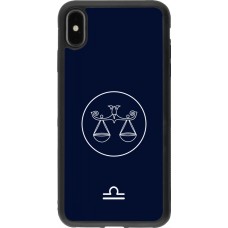 iPhone Xs Max Case Hülle - Silikon schwarz Astrologie Waage