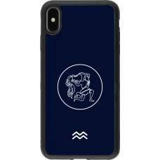 iPhone Xs Max Case Hülle - Silikon schwarz Astrologie Wassermann