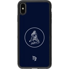 iPhone Xs Max Case Hülle - Silikon schwarz Astrologie Jungfrau