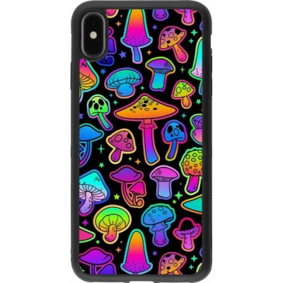 iPhone Xs Max Case Hülle - Silikon schwarz Autumn 2024 magic mushrooms
