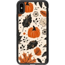 Coque iPhone Xs Max - Silicone rigide noir Autumn 2024 nature