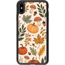 Coque iPhone Xs Max - Silicone rigide noir Autumn 25 Autumn pattern
