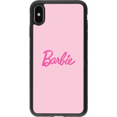 iPhone Xs Max Case Hülle - Silikon schwarz Barbie Text