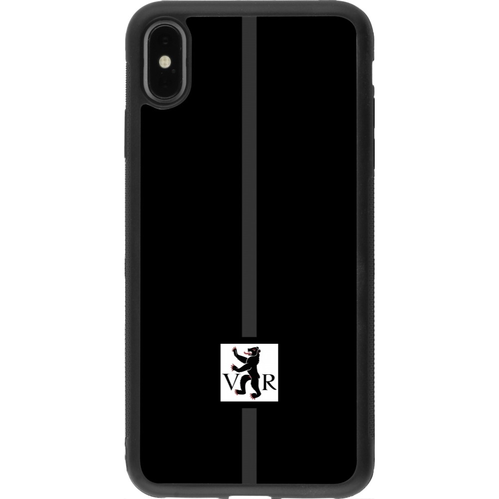 iPhone Xs Max Case Hülle - Silikon schwarz Kanton AR schwarz