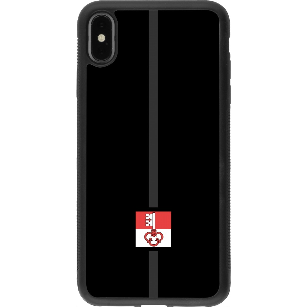 Coque iPhone Xs Max - Silicone rigide noir Canton OW noir