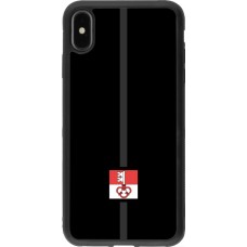 Coque iPhone Xs Max - Silicone rigide noir Canton OW noir