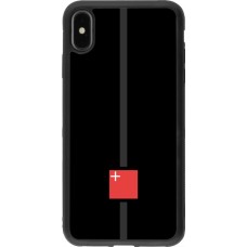 Coque iPhone Xs Max - Silicone rigide noir Canton SZ noir