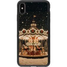 iPhone Xs Max Case Hülle - Silikon schwarz Christmas 25 Carousel