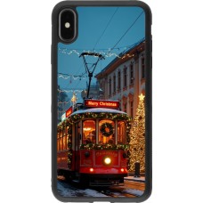 iPhone Xs Max Case Hülle - Silikon schwarz Christmas 25 Xmas Train
