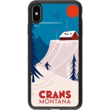 iPhone Xs Max Case Hülle - Silikon schwarz Crans-Montana Cabane