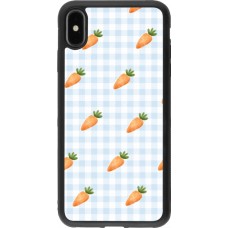 iPhone Xs Max Case Hülle - Silikon schwarz Easter 2026 Pattern carrots