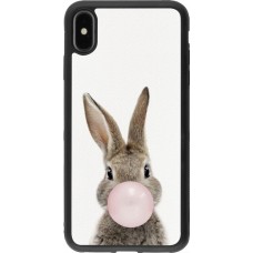 iPhone Xs Max Case Hülle - Silikon schwarz Easter 2023 bubble gum bunny
