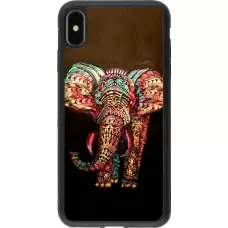 Hülle iPhone Xs Max - Silikon schwarz Elephant 02