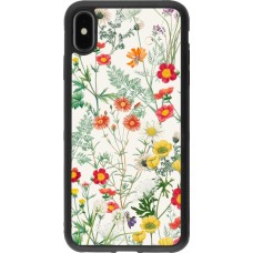 iPhone Xs Max Case Hülle - Silikon schwarz Flora Botanical Wildlife